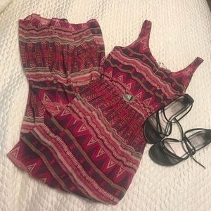 Francesca’s dress with cut out back.